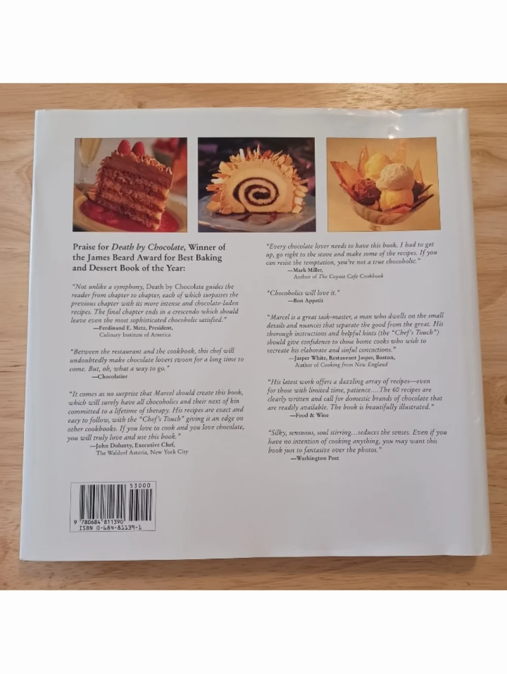 VTG Desserts to Die For Cookbook by Marcel Desaulniers (Hardcover, 1995)